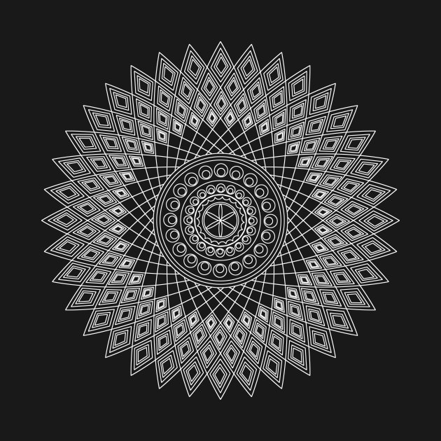 Pointed mandala (invert) by hedehede