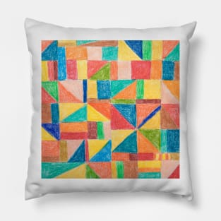 Patchwork squares Pillow