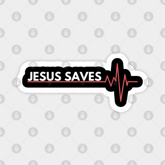 Jesus Saves Magnet by Happy - Design