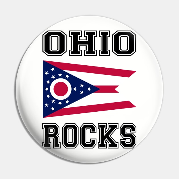 Ohio Rocks Pin by RockettGraph1cs
