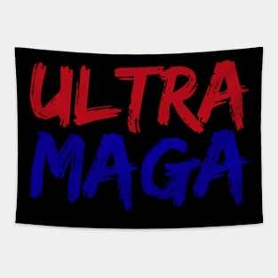 Red and Blue Proud Ultra Maga Tapestry