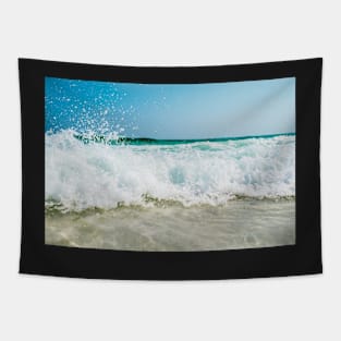 Ocean Waves on the Beach Tapestry