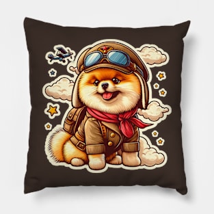 Pomeranian Pilot Pillow