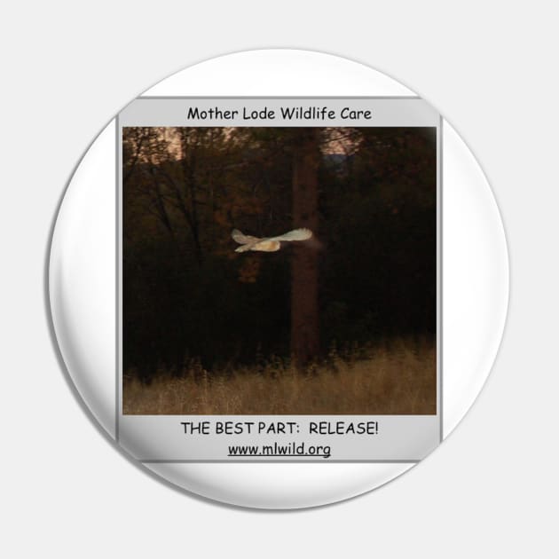 Barn Owl Release Pin by mlwildlifecare