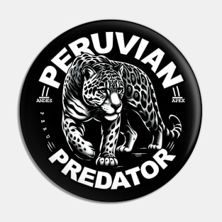 Peruvian Predator Jaguar Mountain 100% Peru Pride Pin