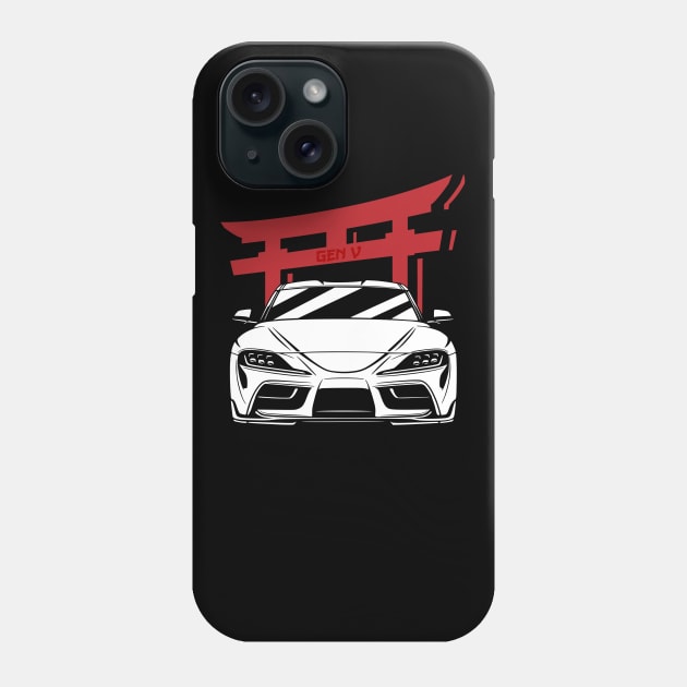 Supra Mk5 A90 Turbo JDM Tuning Car Phone Case by Automotive Apparel & Accessoires