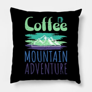 Coffee Mountain Adventure Pillow