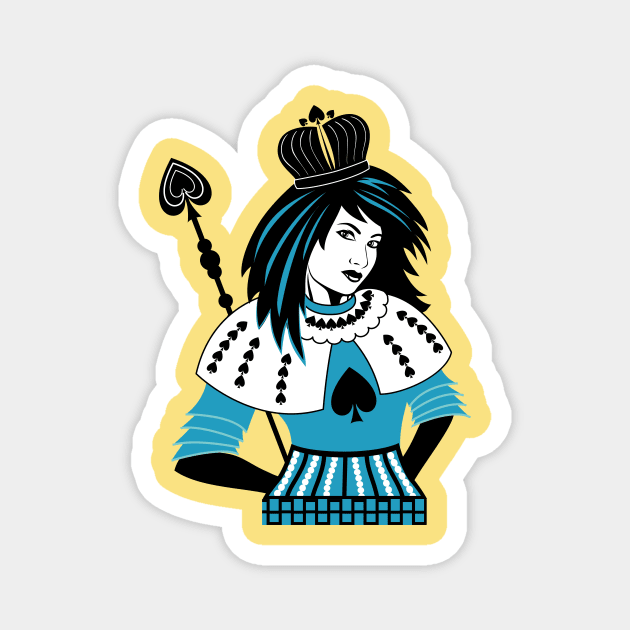 Lady of Spades Magnet by SWON Design