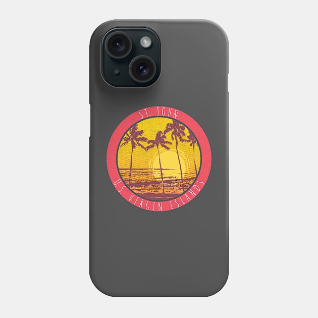 St. John United States Virgin Islands Sunset Surf Phone Case by Hashtagified