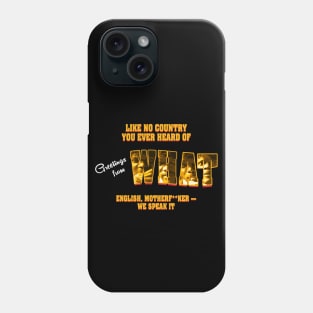 Greetings from What | Pulp Fiction Postcard | Jules Winnfield Phone Case