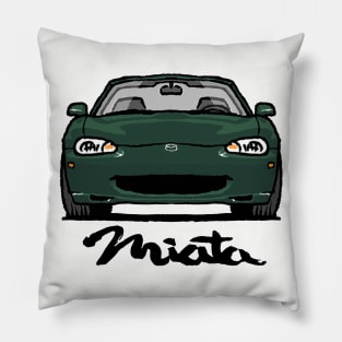 MX5 Miata NB1 Emerald Green Pillow