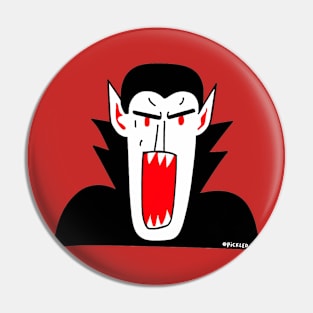 Dracula cartoon Pin