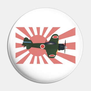 Japanese WWII Zero Fighter Plane Pin