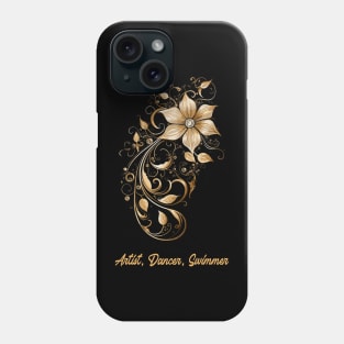 artistic swimming, synchronized swimming, golden dancers v9 Phone Case