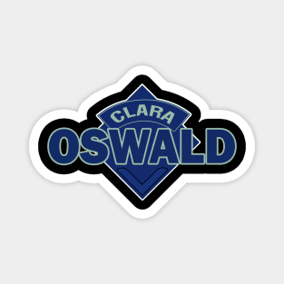 Clara Oswald COMPANION - Doctor Who Style Logo Magnet