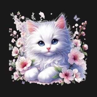 Cute Springtime Kitten T-Shirt