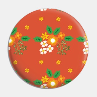 Beautiful Floral Flowers Pin