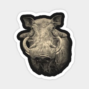 Warthog Boar Close-up Magnet