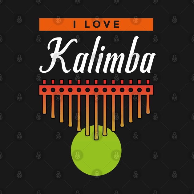 i love Kalimba Thump Piano African Music Instrument Gift by Riffize