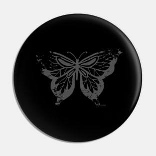 BUTTERFLY dark Gray, Logo Pin