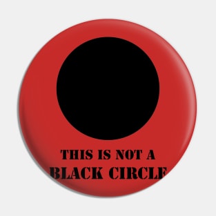 Black Circle Pin