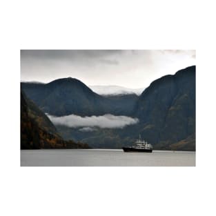 Aurlandsfjord Flam Norwegian Fjord Norway T-Shirt