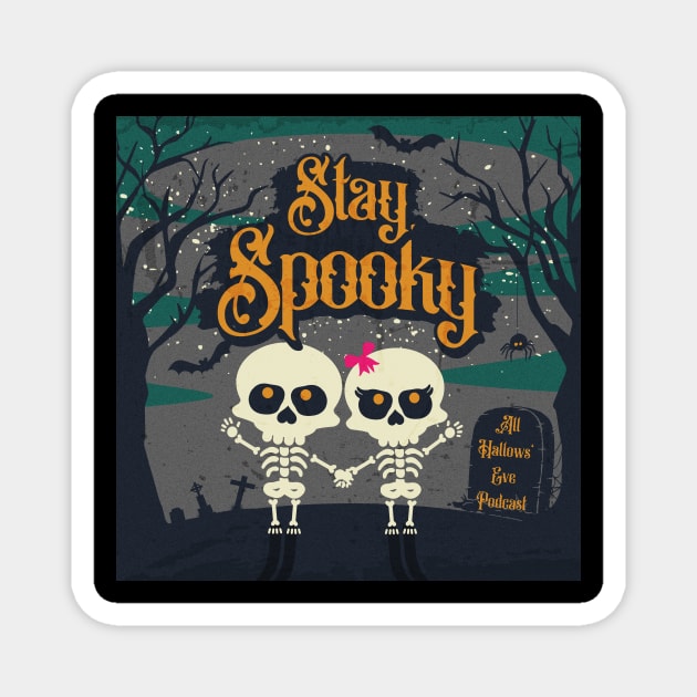 Skeleton Love Magnet by All Hallows Eve Podcast 