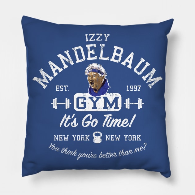 Izzy Mandelbaum Gym Pillow by Alema Art