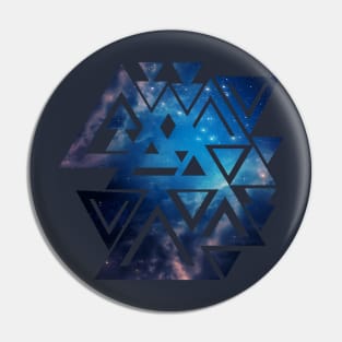 Space background of blue color Pin