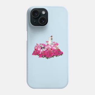 Cats In Petunias Phone Case