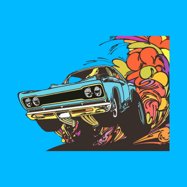 Muscle Car Drag by Toby Wilkinson