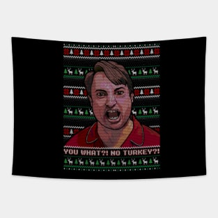 peepshow ugly christmas Tapestry