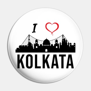 I love Kolkata West Bengal India Pin