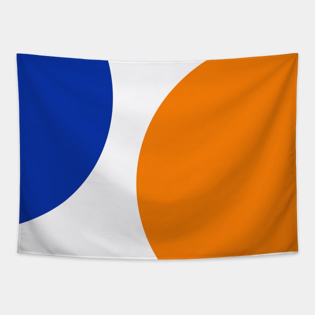 Florida Orange and Blue Tapestry by AllAmerican