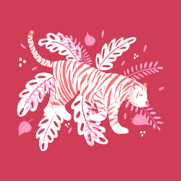 Red and white tiger by Home Cyn Home 