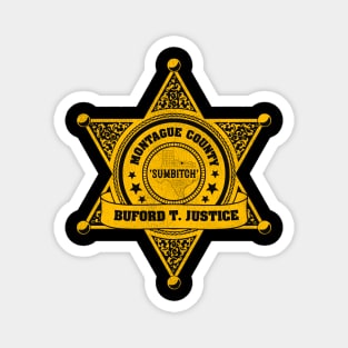 Buford T. Justice Sheriff Badge Magnet