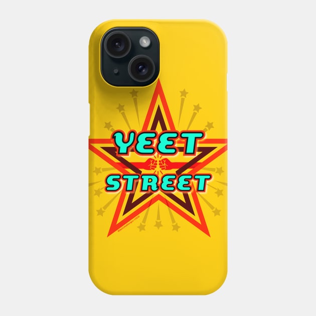 Yeet Street Star Red Phone Case by MikeCottoArt