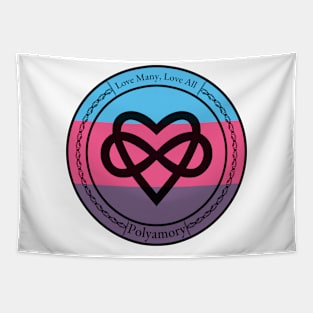 Polyamory, Love many, Love all Poly Pride Tapestry