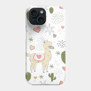 Alpaca pattern Phone Case