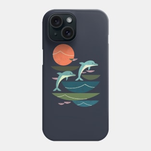 Sunset Dolphins Phone Case