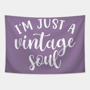 I’m Just A Vintage Soul Thrifting Antique Cute Funny Tapestry