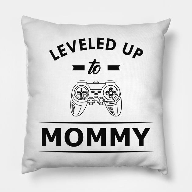 New mommy - Leveled up to mommy Pillow by KC Happy Shop