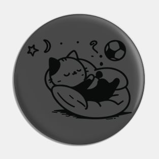 Lazy cat playing ball Pin