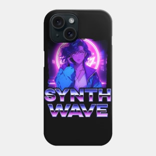 Synthwave Music Album Cover - Anime Shirt Phone Case