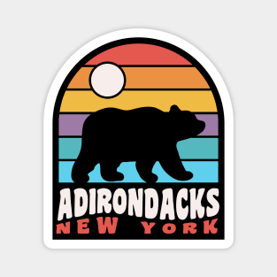 Adirondacks New York Adirondack Mountains Bear Badge Magnet