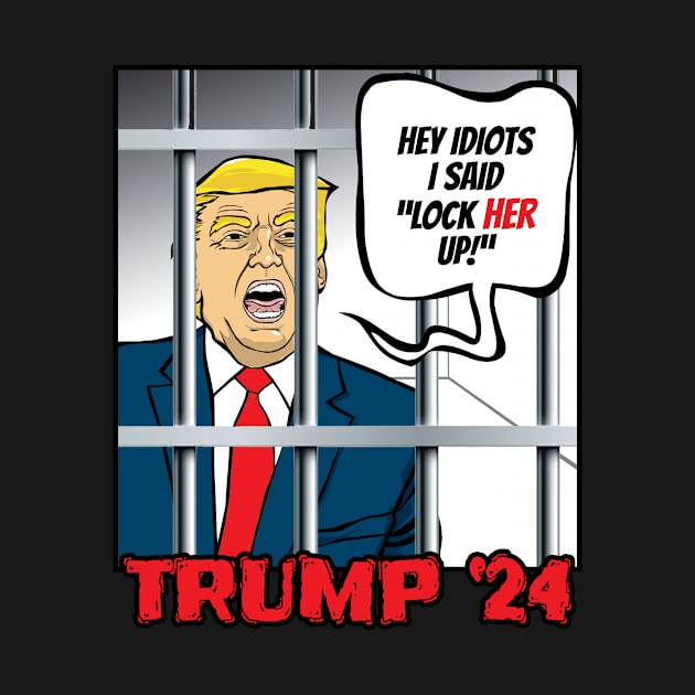 Trump: Lock Her Up! by Cards By Harris