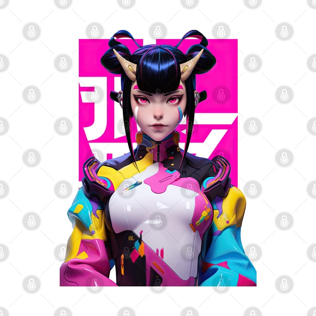 STREET FIGHTER - JURI HAN ONI | Femme Fatale Anime T-Shirt Design Girl Power | PROUD OTAKU by PROUD OTAKU