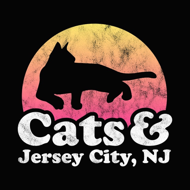 Cats and Jersey City Gift for Men, Women, Kids by JKFDesigns