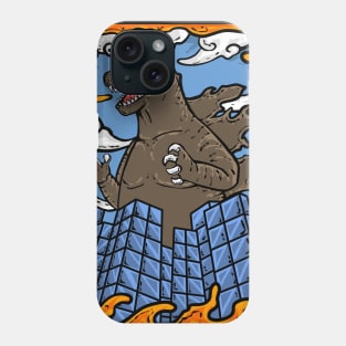 godzilla attack Phone Case