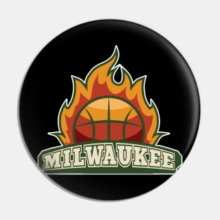 Milwaukee  basketball Pin